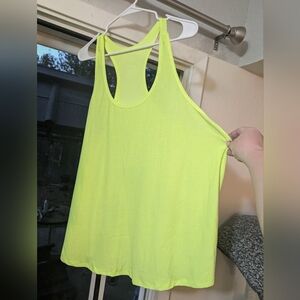 Old Navy Women's Neon Yellow Racerback Tank Top - NWT